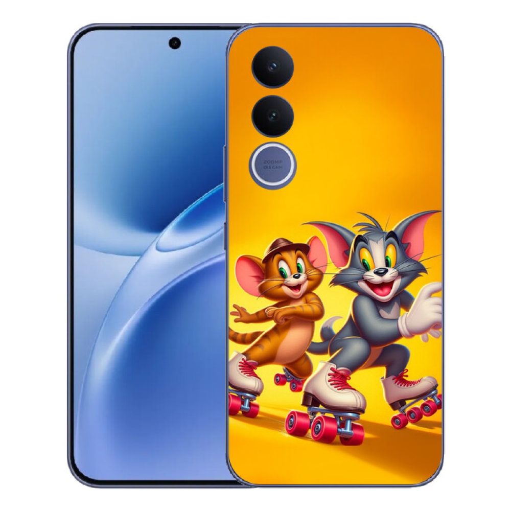 Gélový kryt mmCase na Vivo V70 FE - tom a jerry