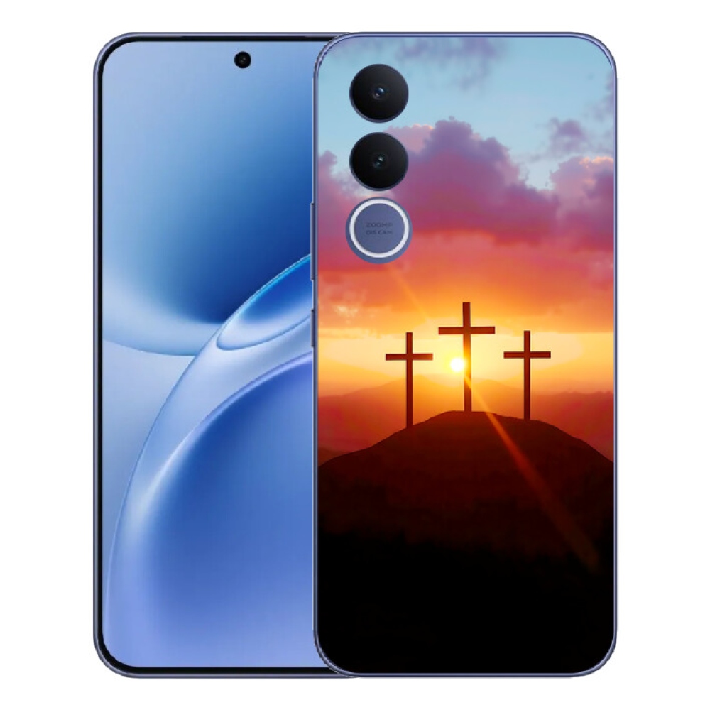 Gélový kryt mmCase na Vivo V70 FE - tri kríža