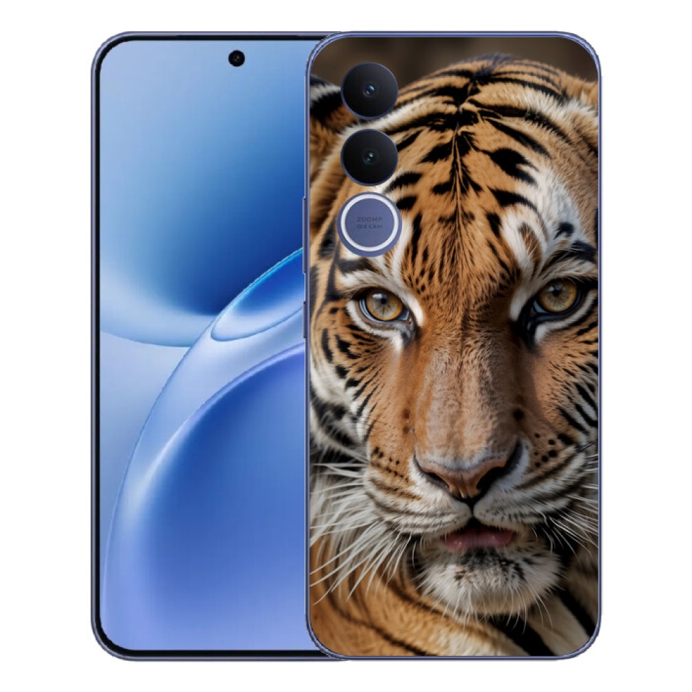Gélový kryt mmCase na Vivo V70 FE - tigrie pohľad