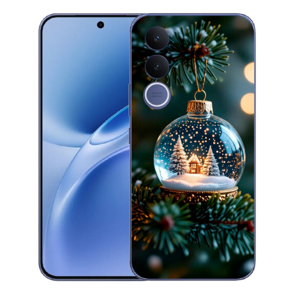 Gélový kryt mmCase na Vivo V70 FE - vianočné gule 2