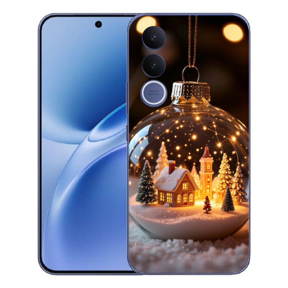 Gélový kryt mmCase na Vivo V70 FE - vianočné gule 3