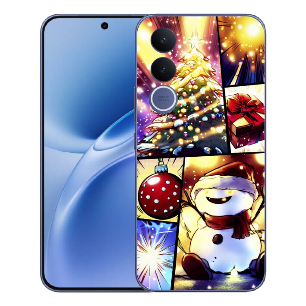 Gélový kryt mmCase na Vivo V70 FE - vianočné motívy 1