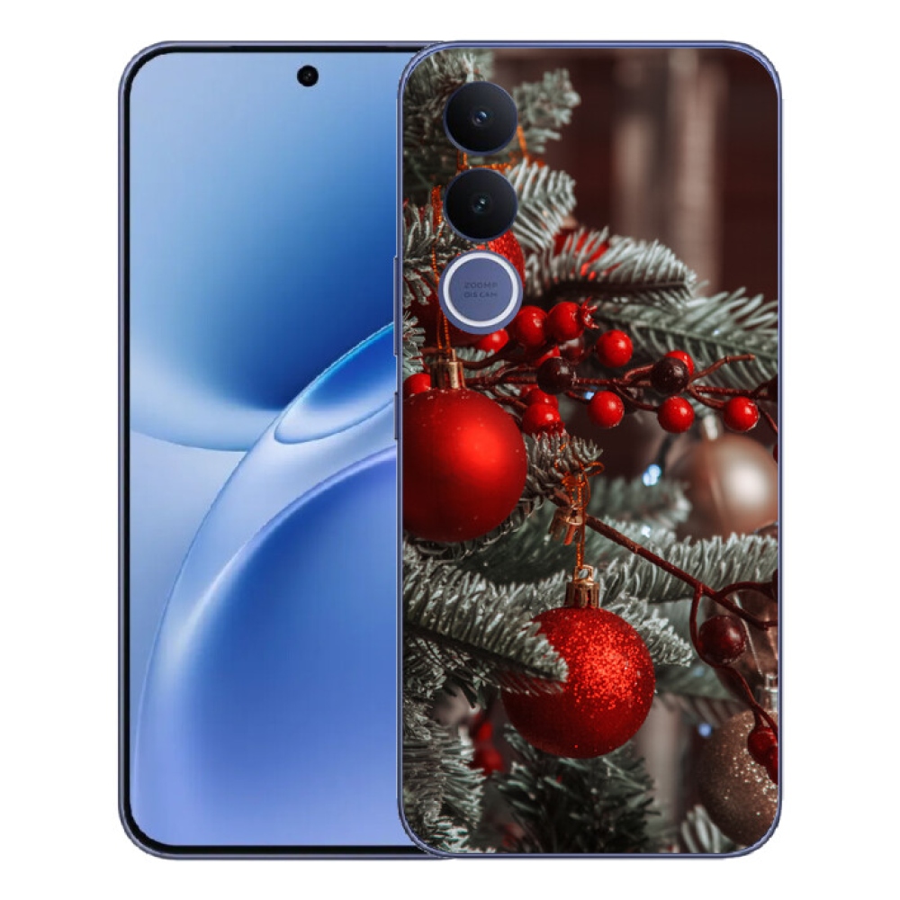 Gélový kryt mmCase na Vivo V70 FE - vianočné ozdoby 2