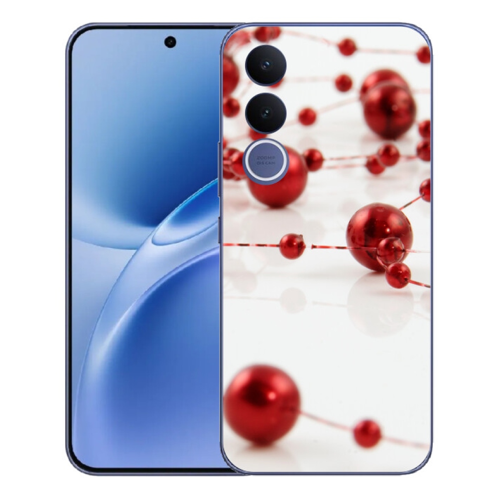 Gélový kryt mmCase na Vivo V70 FE - vianočná reťaz
