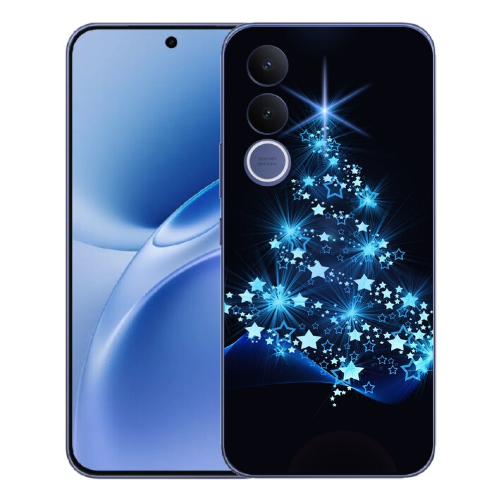 Gélový kryt mmCase na Vivo V70 FE - vianočný stromček