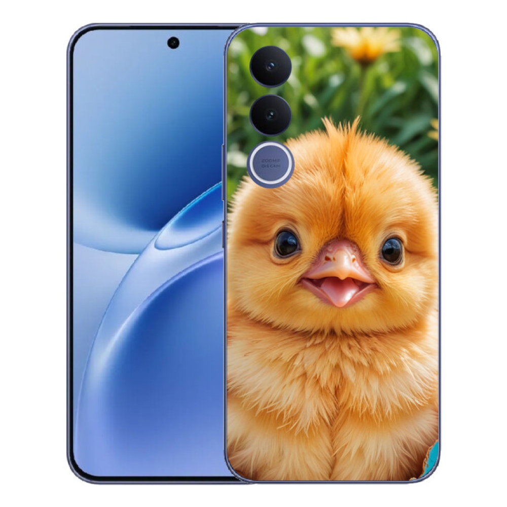 Gélový kryt mmCase na Vivo V70 FE - veselé kuriatko
