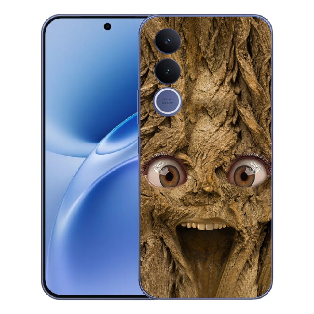 Gélový kryt mmCase na Vivo V70 FE - veselý strom s očami