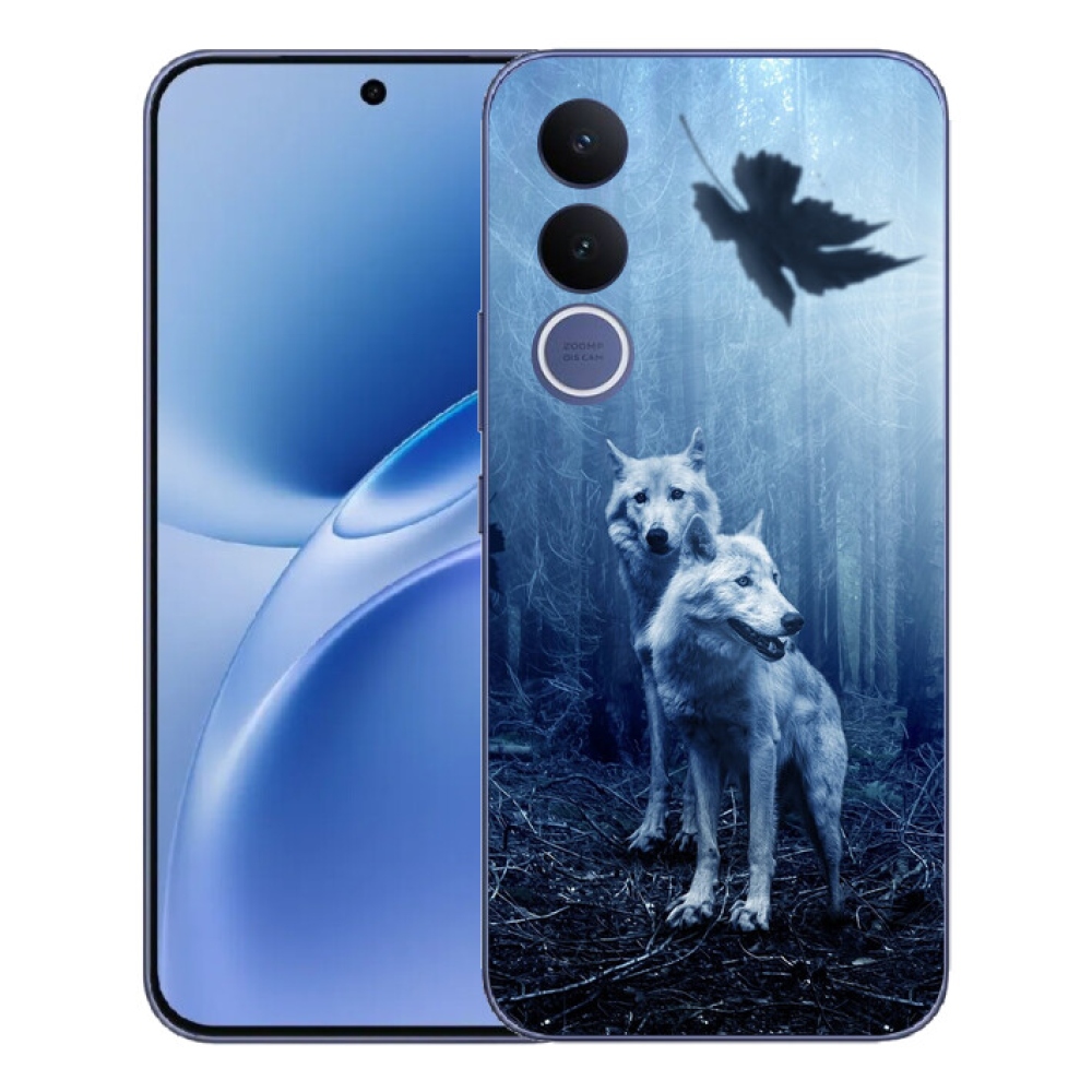 Gélový kryt mmCase na Vivo V70 FE - vlci v lese