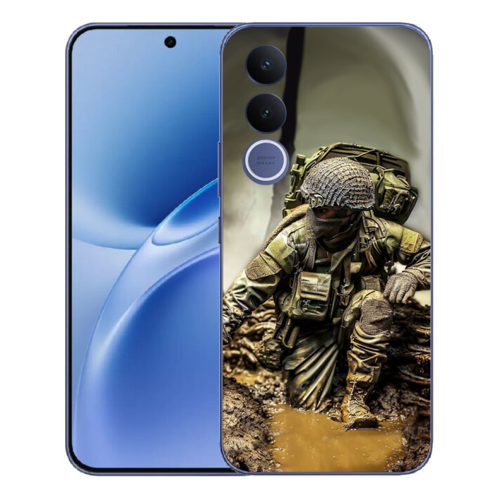 Gélový kryt mmCase na Vivo V70 FE - vojak