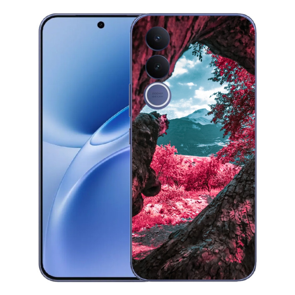 Gélový kryt mmCase na Vivo V70 FE - výhľad na hory