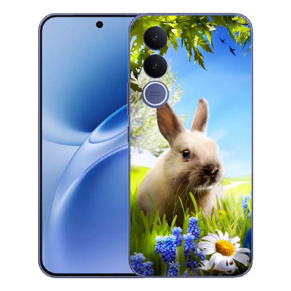 Gélový kryt mmCase na Vivo V70 FE - zajačik
