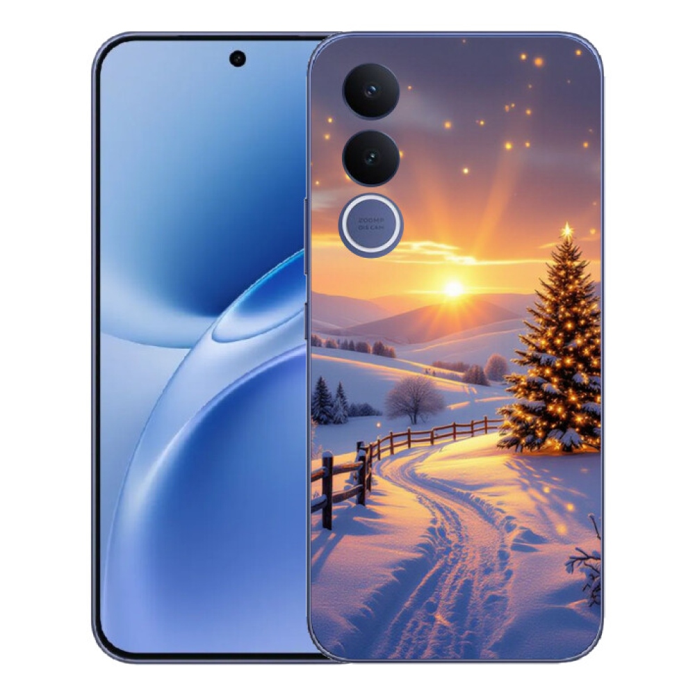Gélový kryt mmCase na Vivo V70 FE - zimná krajina