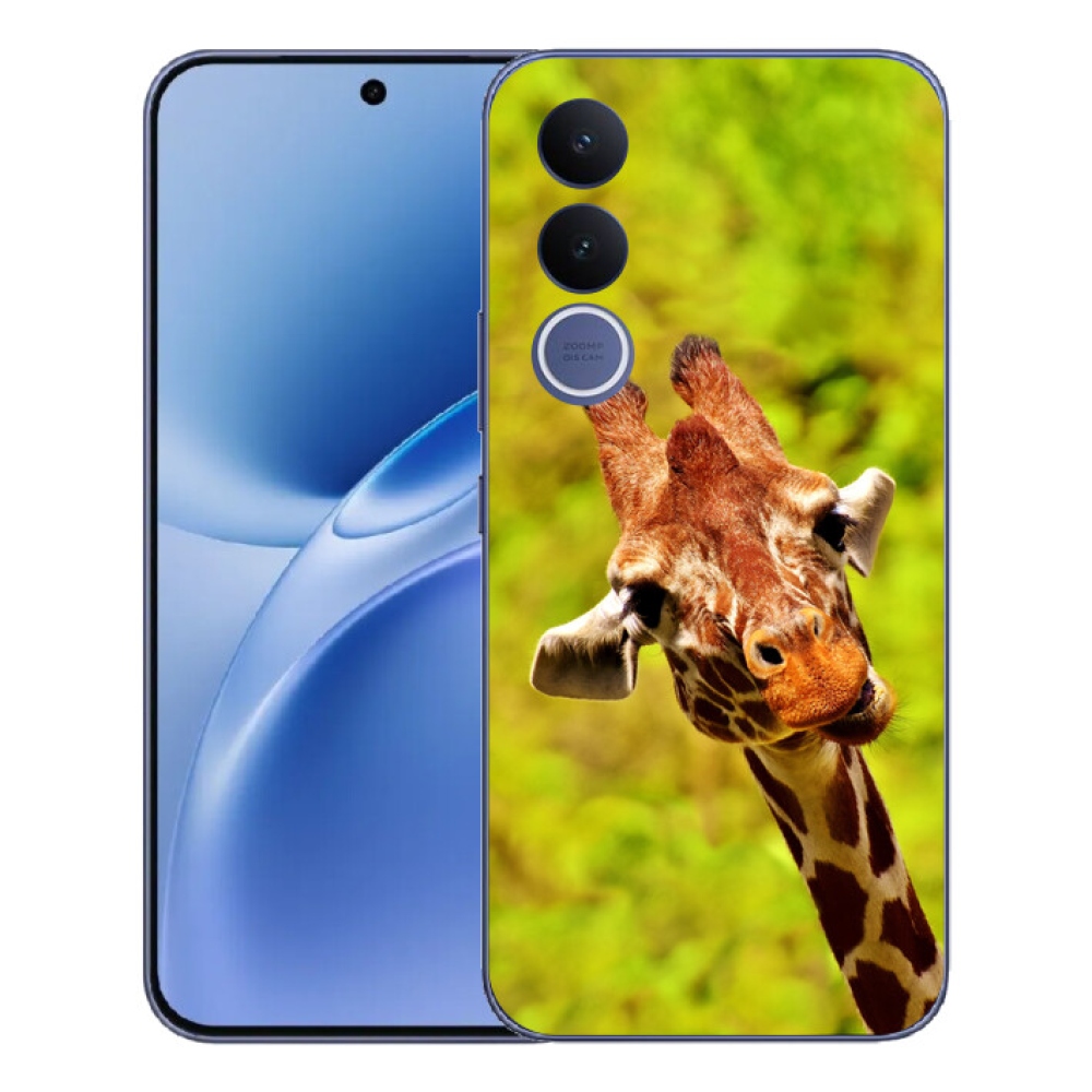 Gélový kryt mmCase na Vivo V70 FE - žirafa