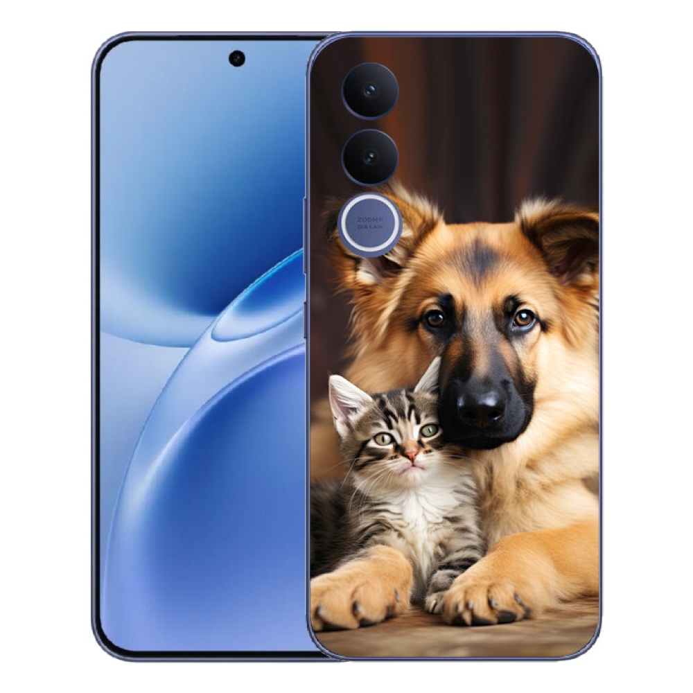 Gélový kryt mmCase na Vivo V70 FE - zvieracie priateľstvo