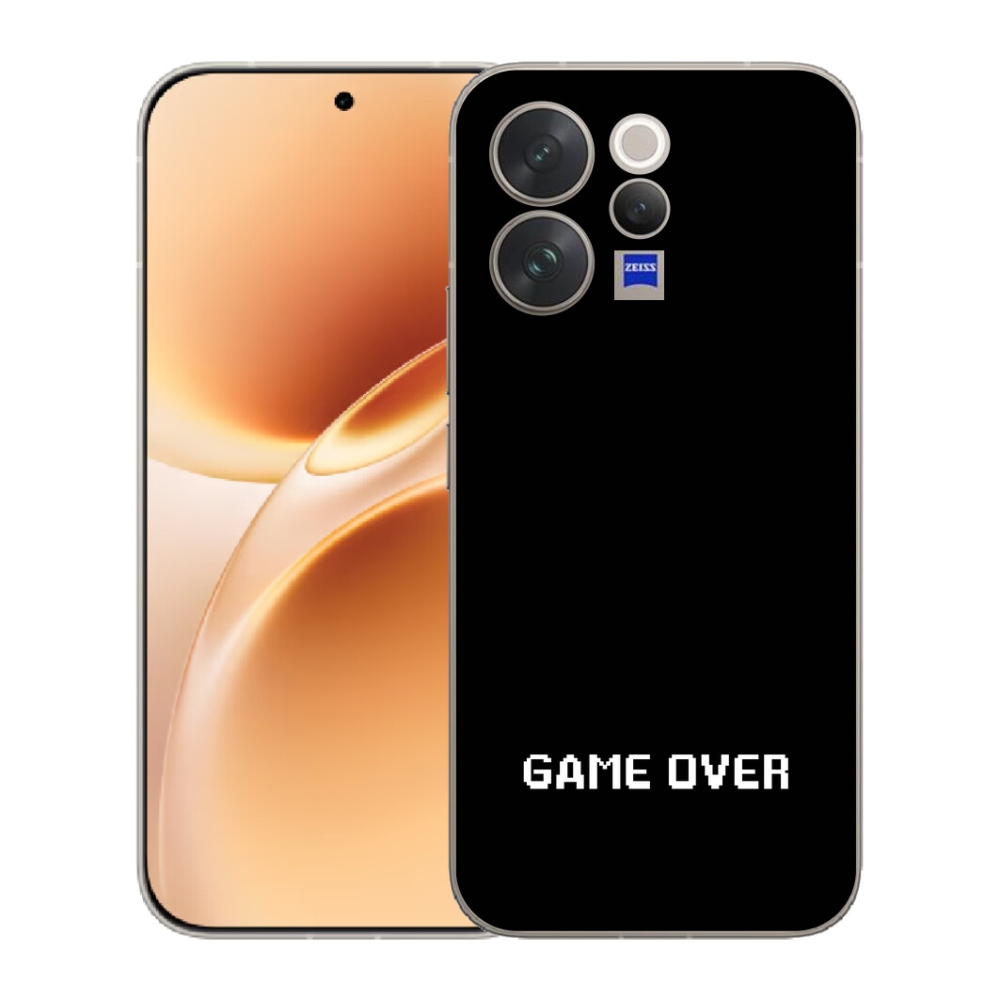 Gélový kryt mmCase na Vivo V70 - game over čierne pozadie