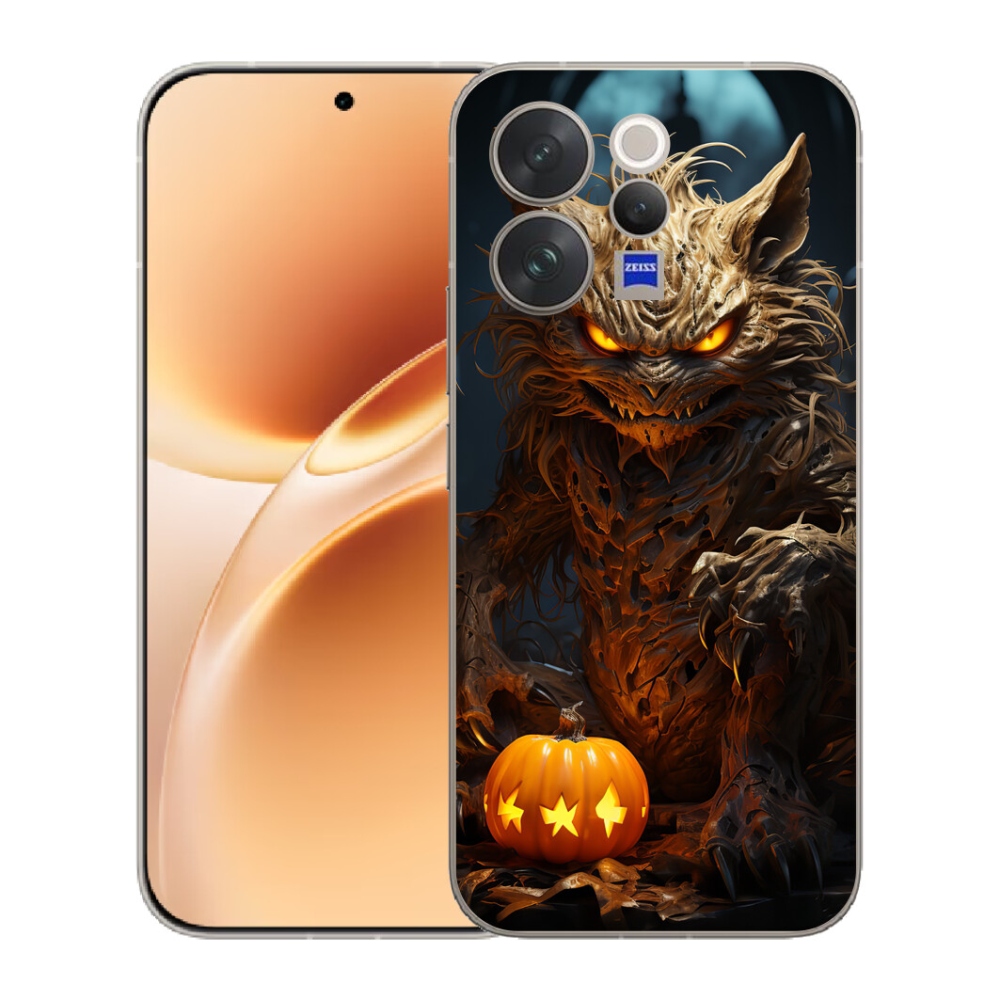Gélový kryt mmCase na Vivo V70 - halloweenska príšera