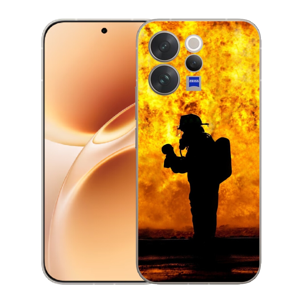 Gélový kryt mmCase na Vivo V70 - hasič