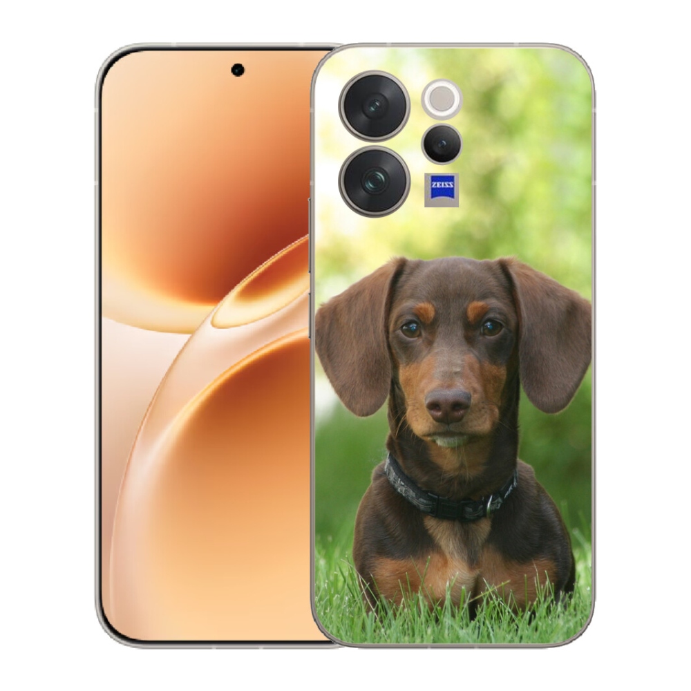 Gélový kryt mmCase na Vivo V70 - hnedý jazvečík