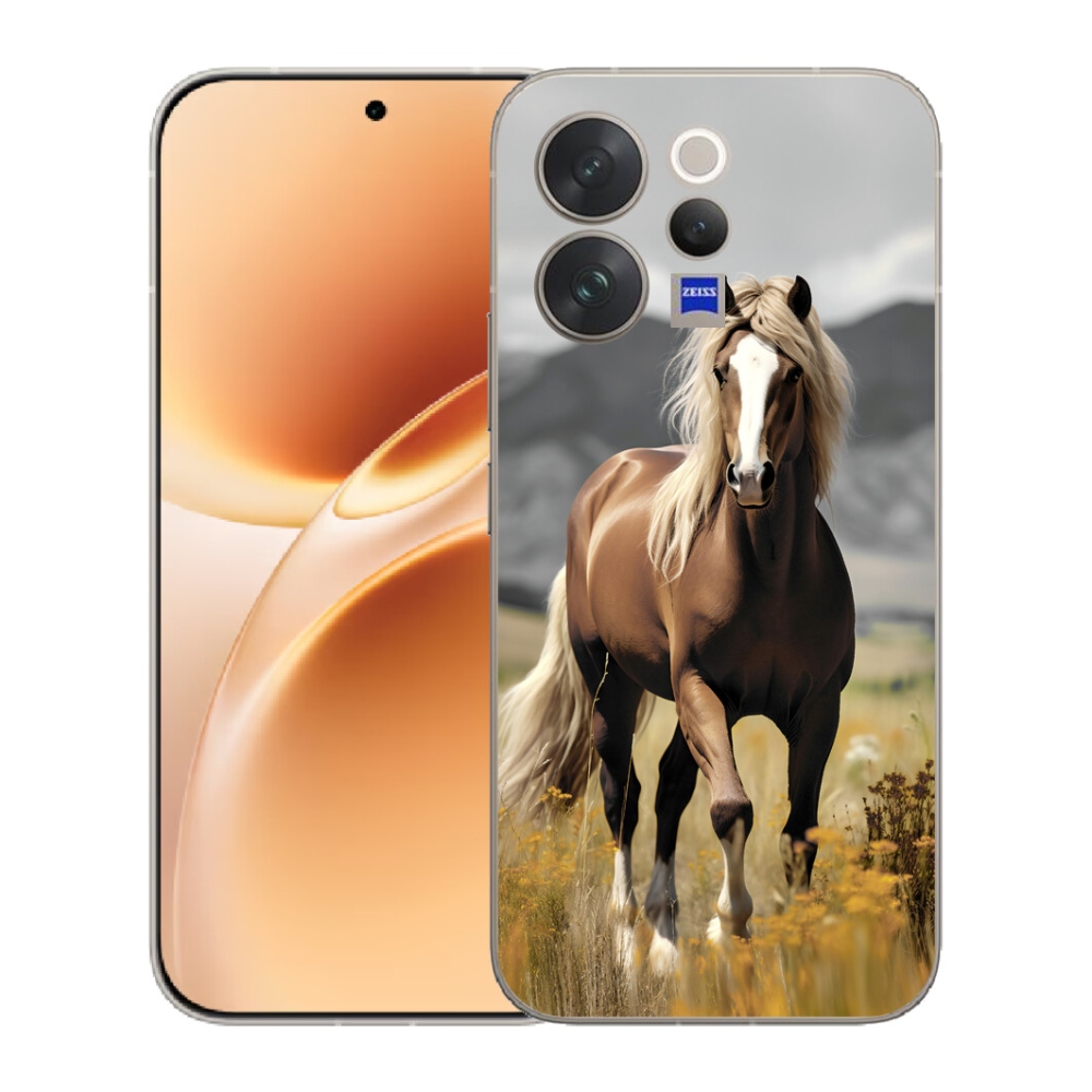 Gélový kryt mmCase na Vivo V70 - hnedý kôň 1
