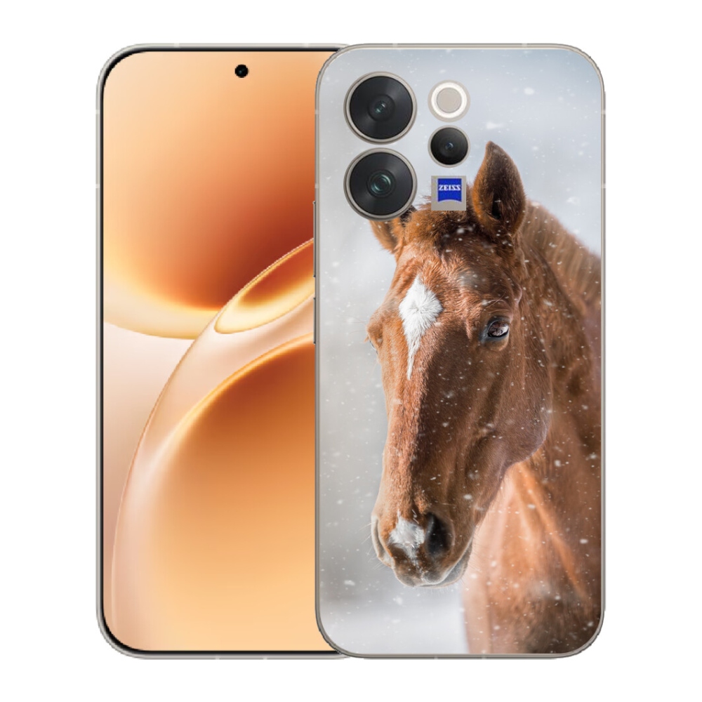 Gélový kryt mmCase na Vivo V70 - hnedý kôň 2