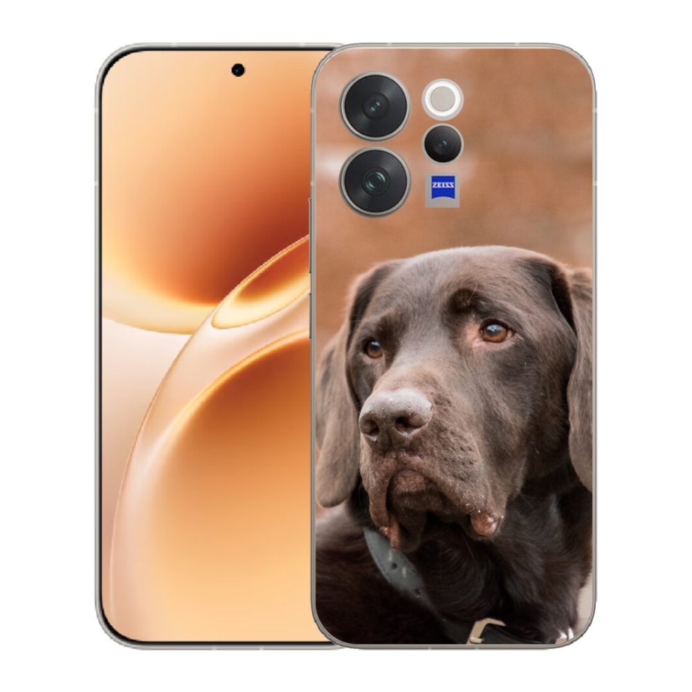 Gélový kryt mmCase na Vivo V70 - hnedý labrador