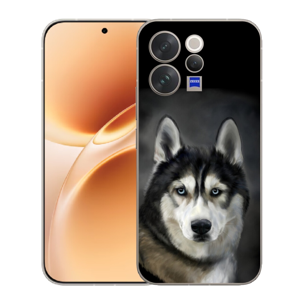 Gélový kryt mmCase na Vivo V70 - husky