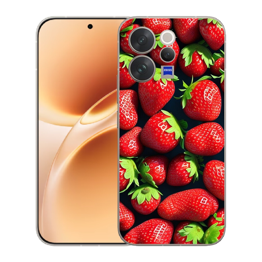 Gélový kryt mmCase na Vivo V70 - jahody