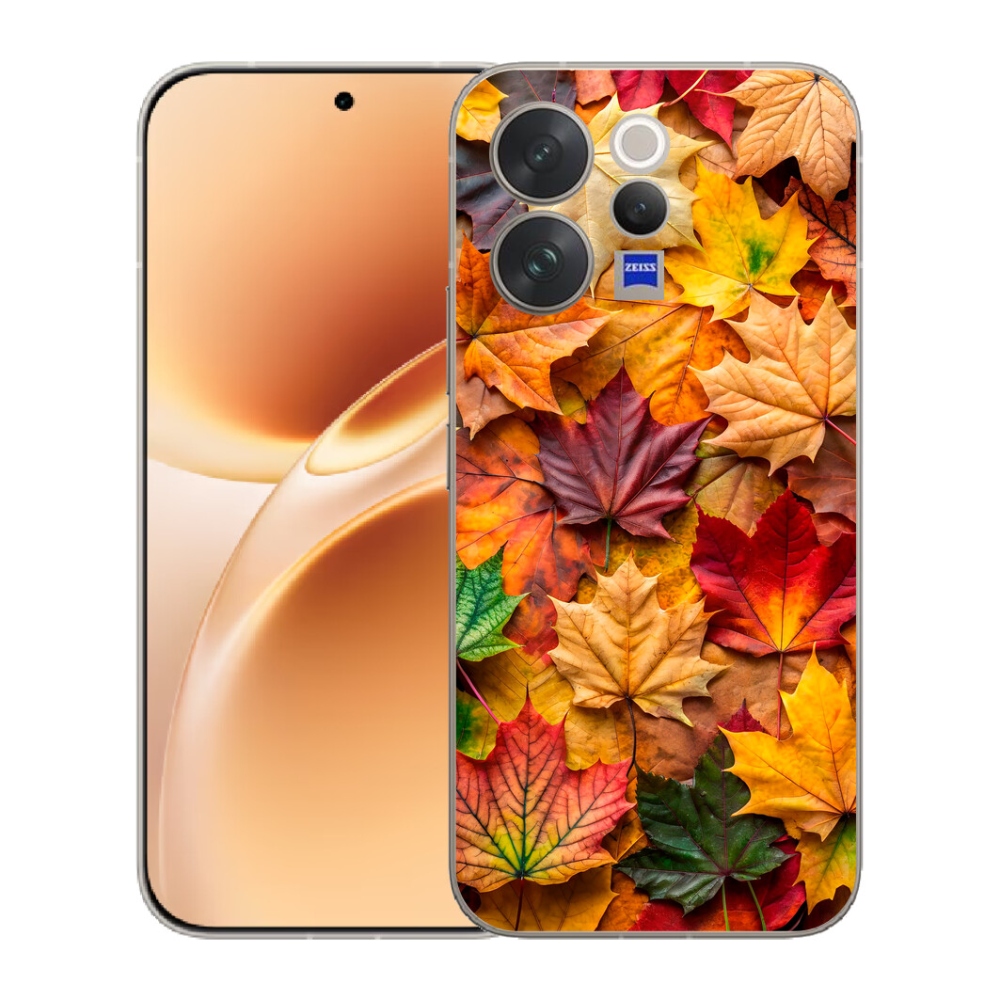 Gélový kryt mmCase na Vivo V70 - javorové listy 2