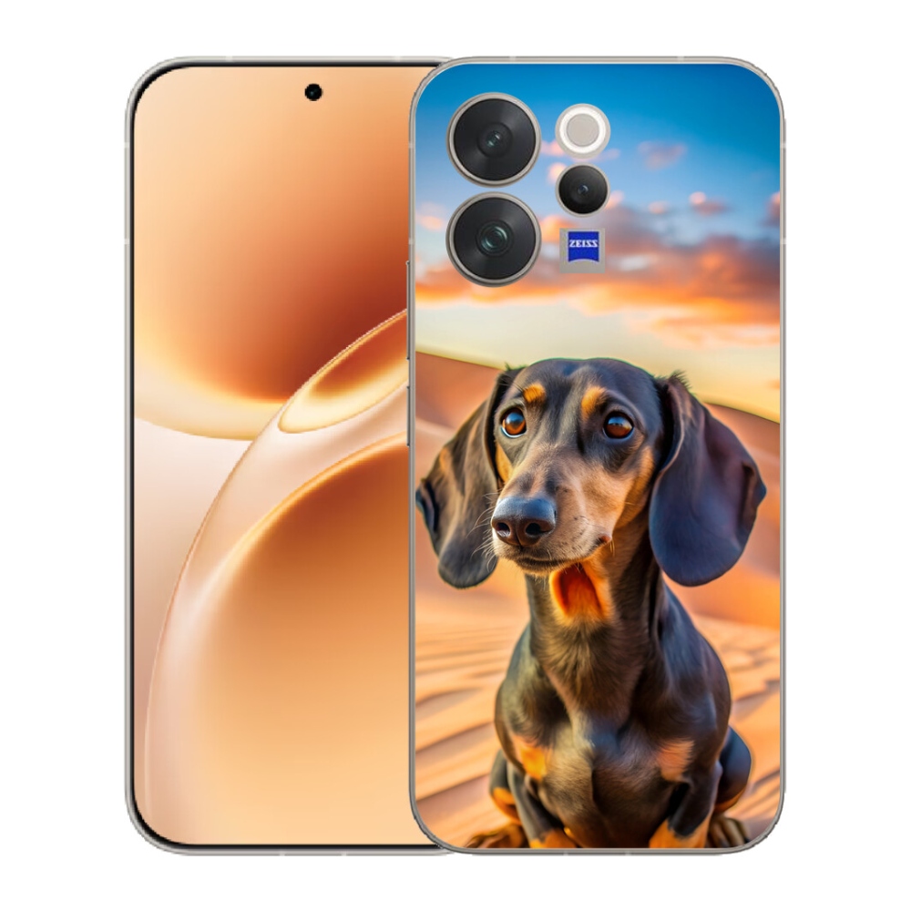 Gélový kryt mmCase na Vivo V70 - jazvečík 3
