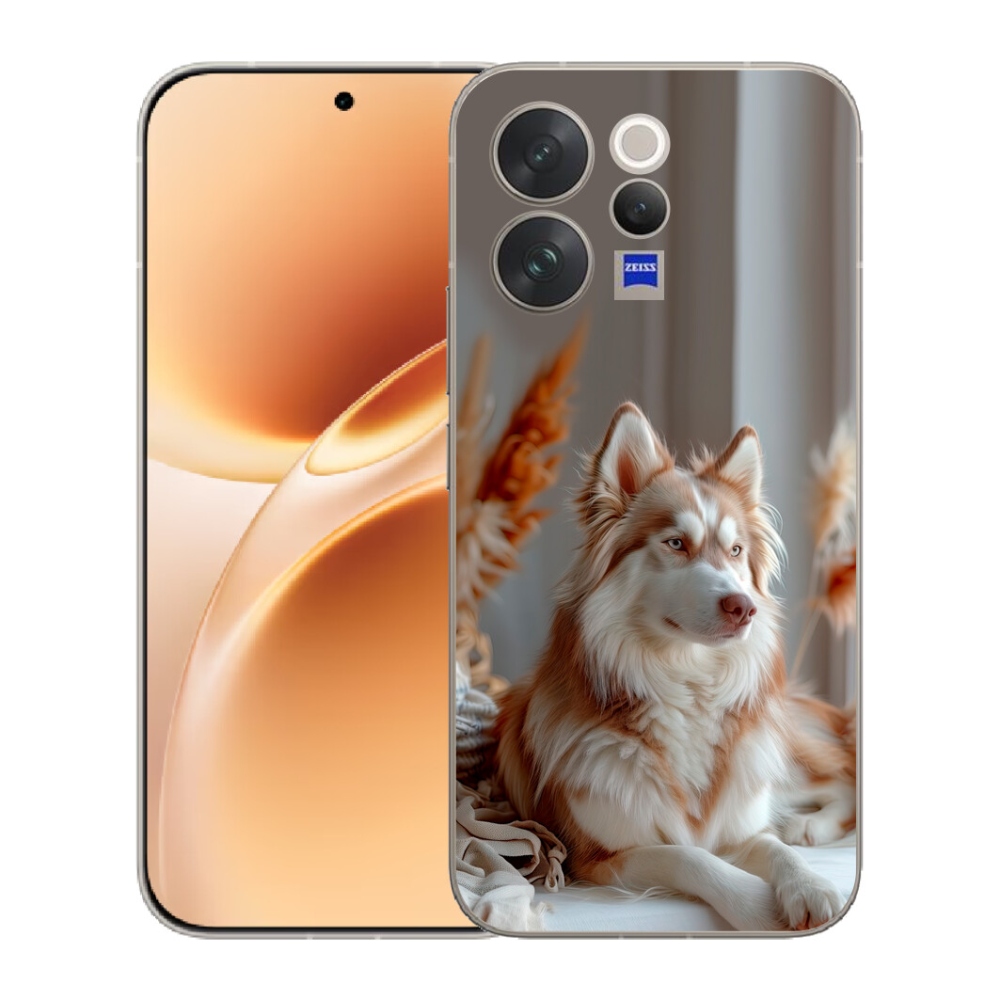 Gélový kryt mmCase na Vivo V70 - pokojný sibírsky husky