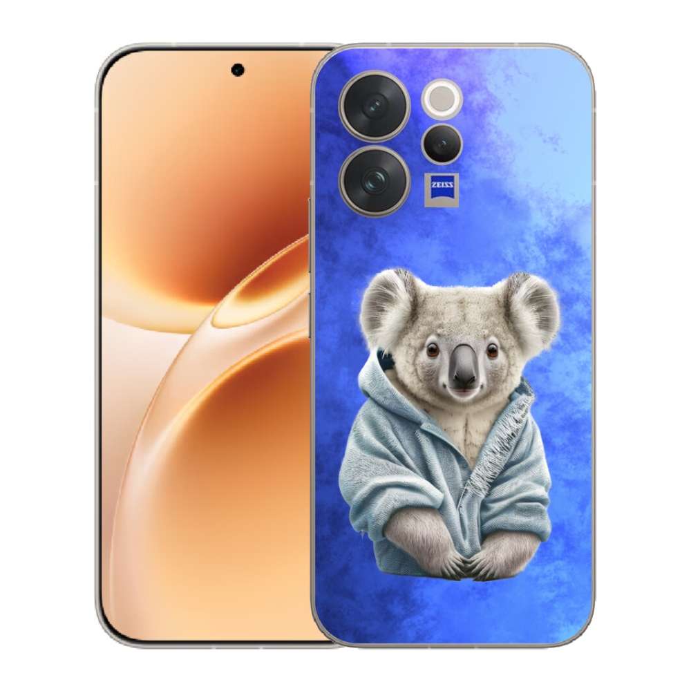 Gélový kryt mmCase na Vivo V70 - koala vo svetri