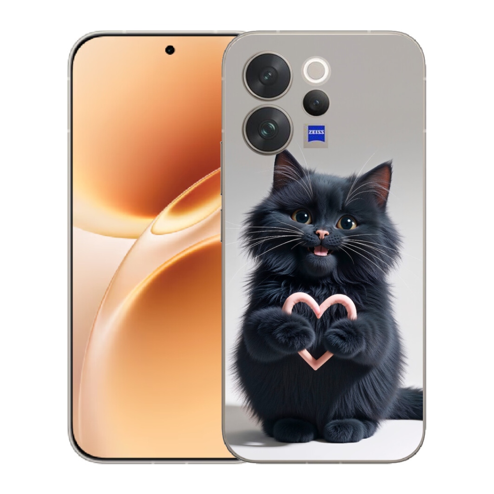 Gélový kryt mmCase na Vivo V70 - mačacia láska 3