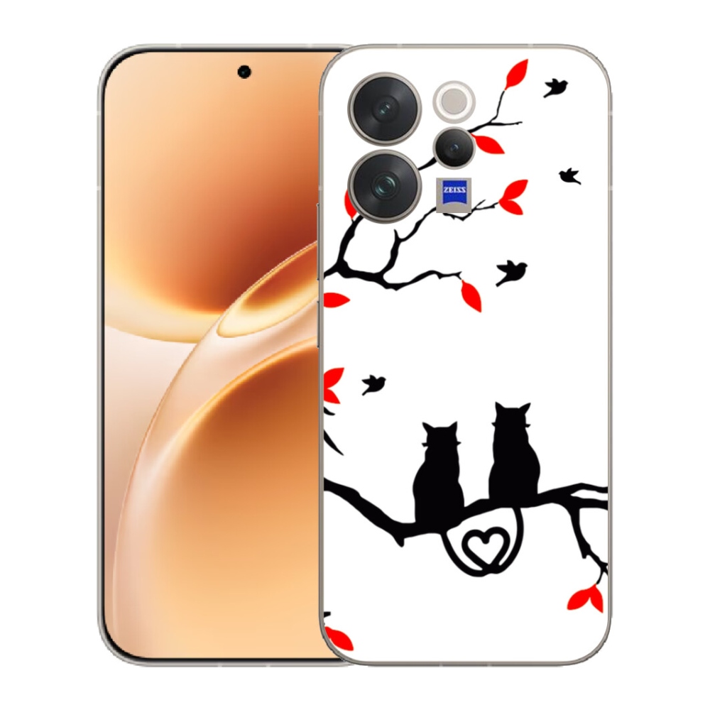 Gélový kryt mmCase na Vivo V70 - mačacia láska