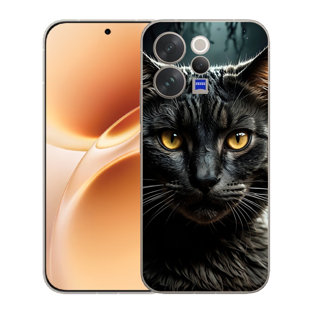 Gélový kryt mmCase na Vivo V70 - mačacie pohľad 3