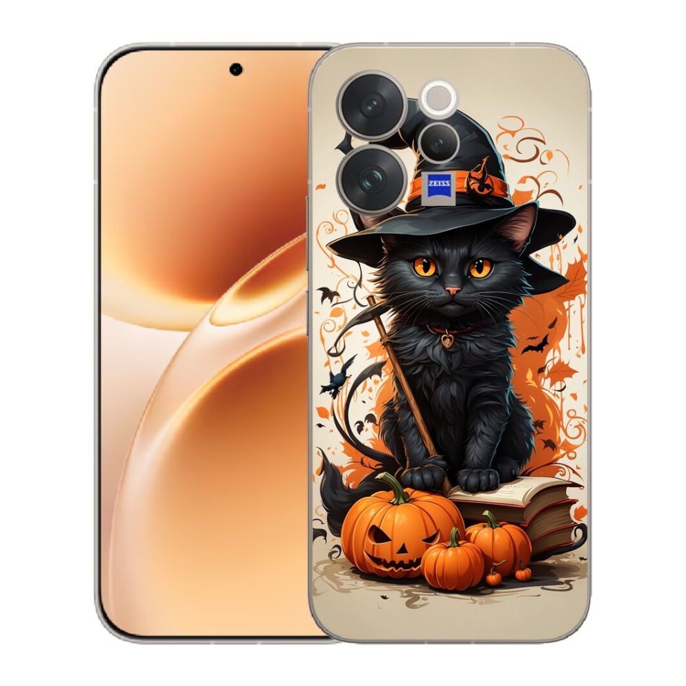 Gélový kryt mmCase na Vivo V70 - kocúr čarodejník
