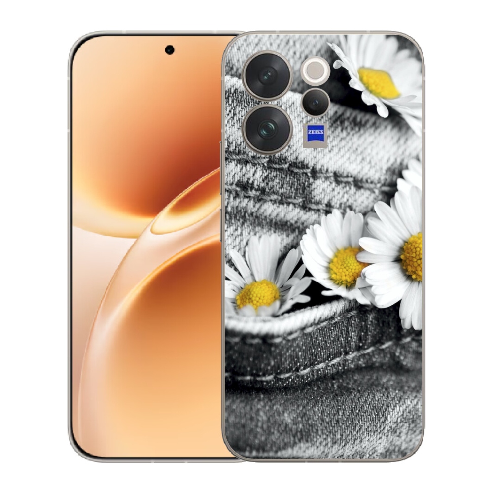 Gélový kryt mmCase na Vivo V70 - margarétky