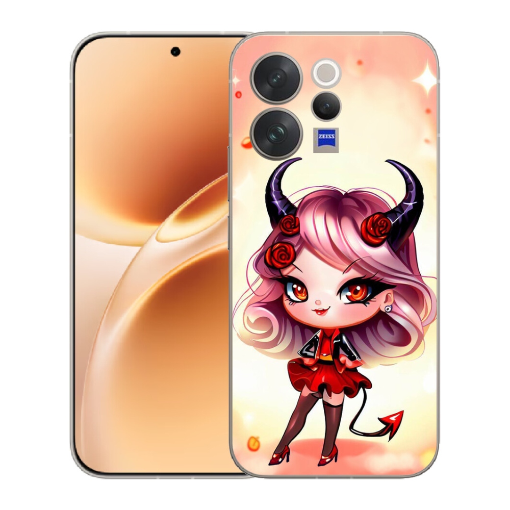 Gélový kryt mmCase na Vivo V70 - kreslená čertica