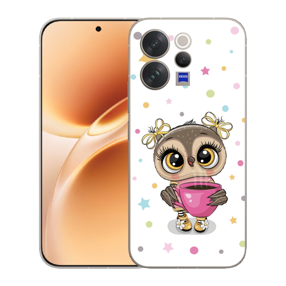 Gélový kryt mmCase na Vivo V70 - kreslená sovička