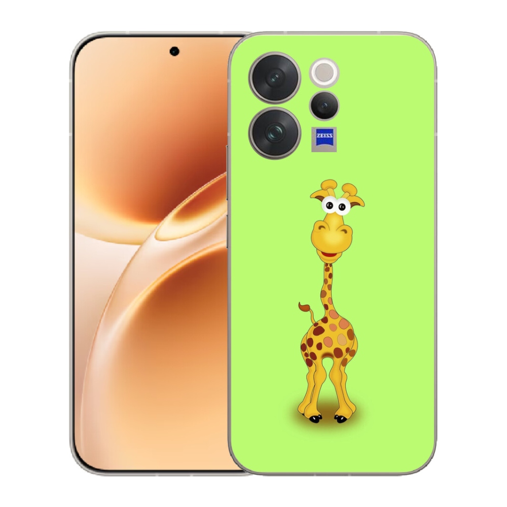 Gélový kryt mmCase na Vivo V70 - kreslená žirafa