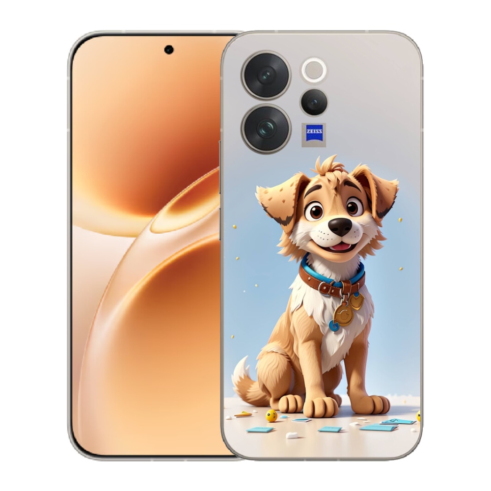 Gélový kryt mmCase na Vivo V70 - kreslené šteňa