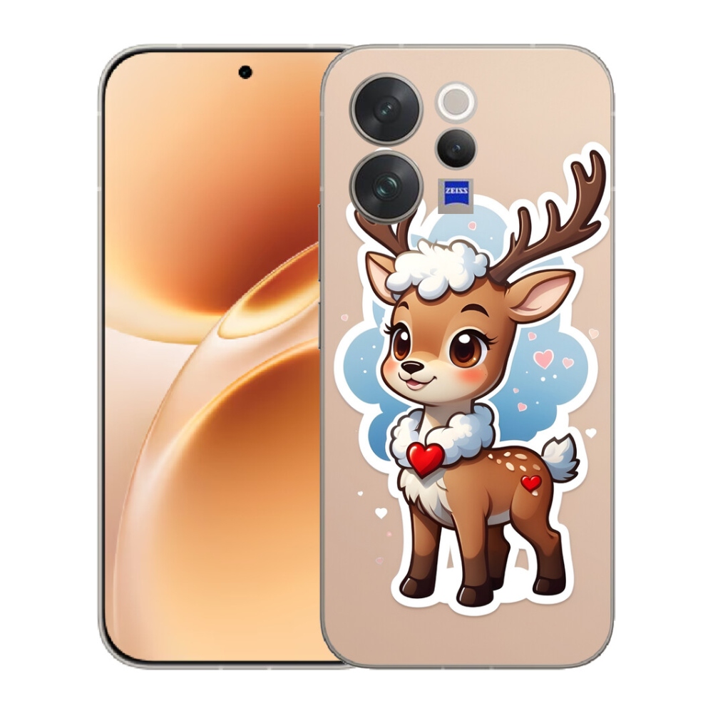 Gélový kryt mmCase na Vivo V70 - kreslený sob