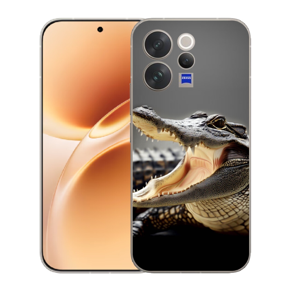 Gélový kryt mmCase na Vivo V70 - krokodíl