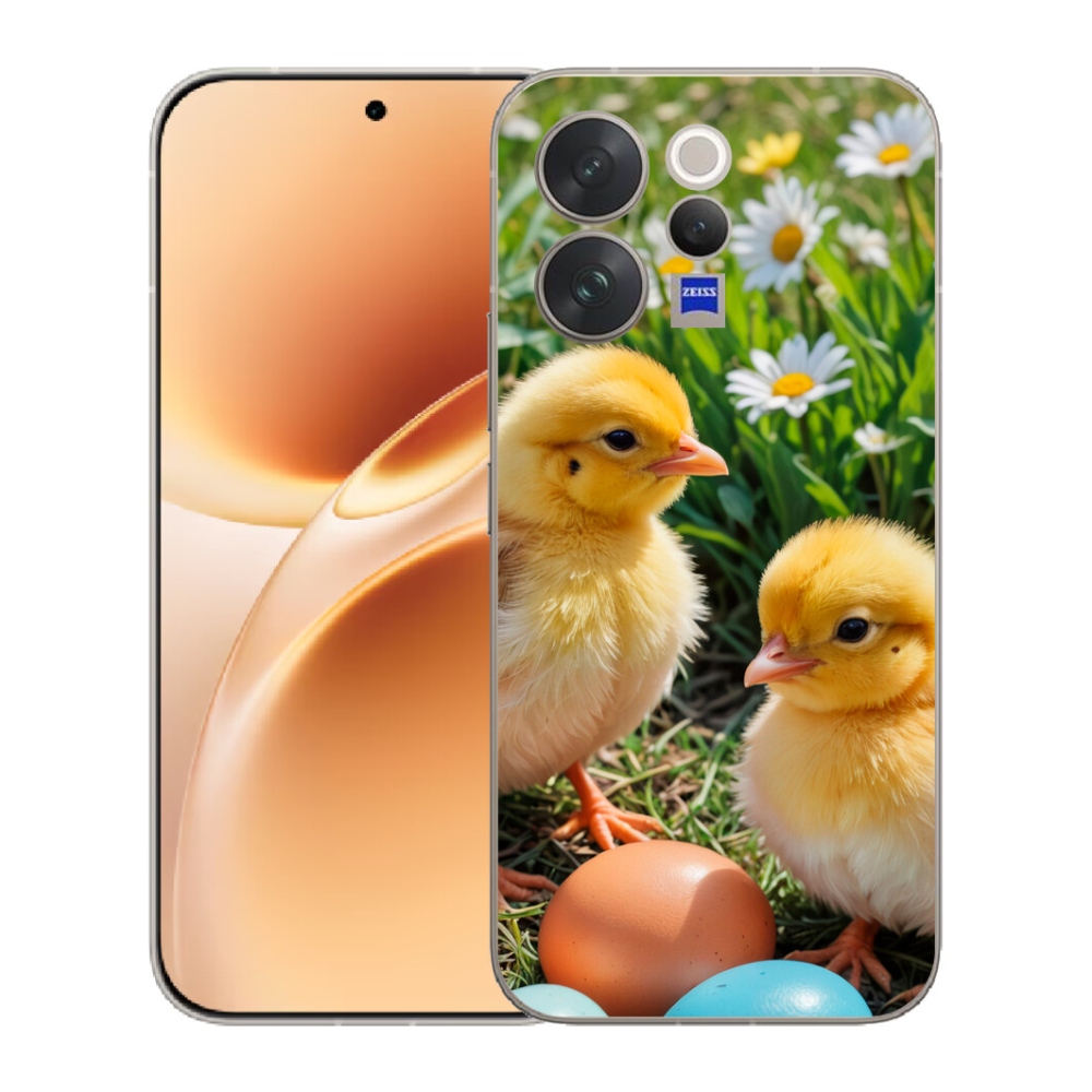 Gélový kryt mmCase na Vivo V70 - kuriatka