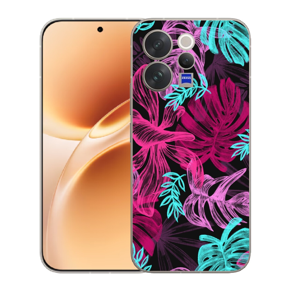 Gélový kryt mmCase na Vivo V70 - kvety 1