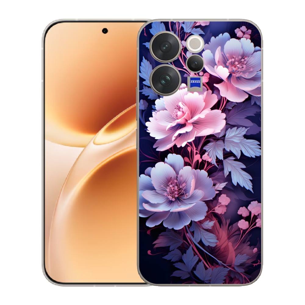 Gélový kryt mmCase na Vivo V70 - kvety 11