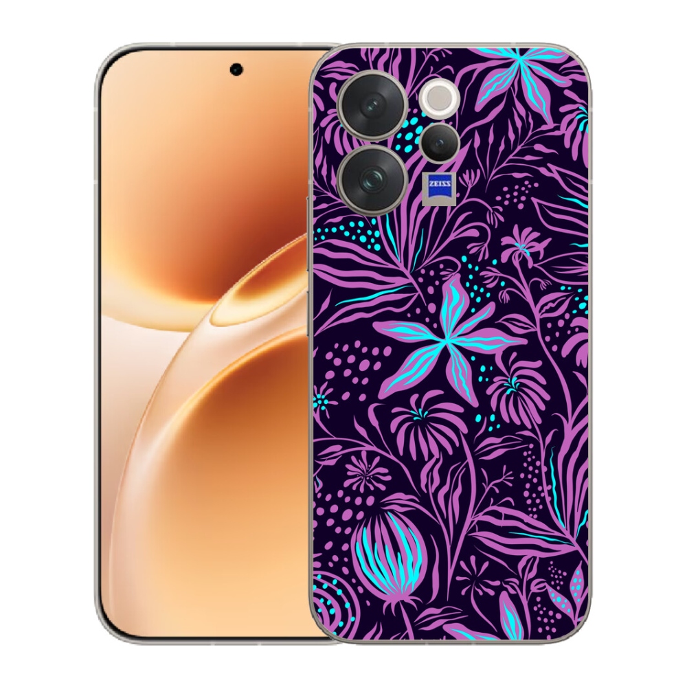 Gélový kryt mmCase na Vivo V70 - kvety 2