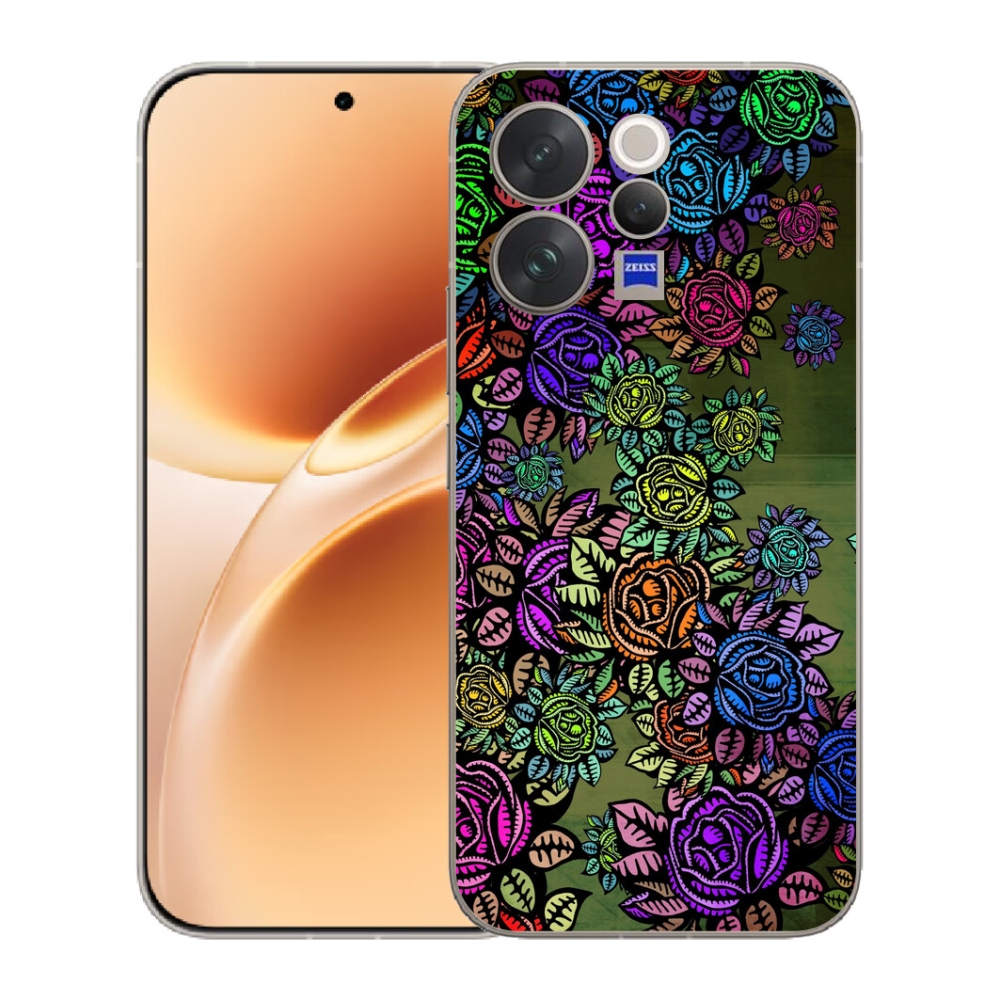 Gélový kryt mmCase na Vivo V70 - kvety 6
