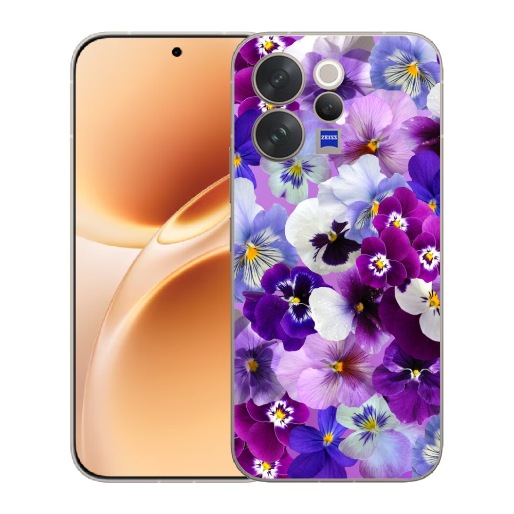 Gélový kryt mmCase na Vivo V70 - kvety 9