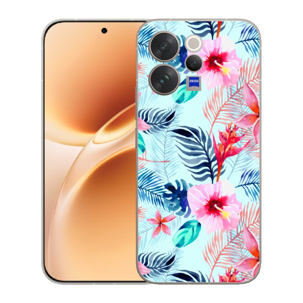 Gélový kryt mmCase na Vivo V70 - kvety