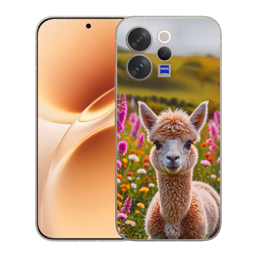 Gélový kryt mmCase na Vivo V70 - lama na lúke